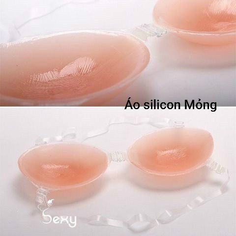 Áo dán ngực silicon đẹp nâng ngực mặc áo hở vai hở lưng xih