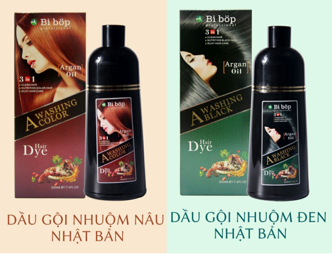 Dầu gội phủ bạc bi bop nhật bản