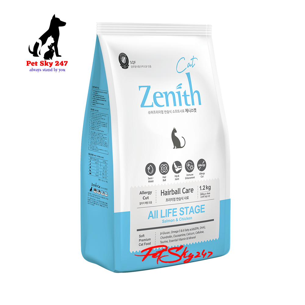 [HCM]THỨC ĂN CHO MÈO Hạt Mềm Zenith Gói 1.2Kg - Hàn Quốc