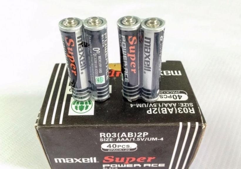 Combo 8 cục pin tiểu Maxell Super Power Ace Black size AAA