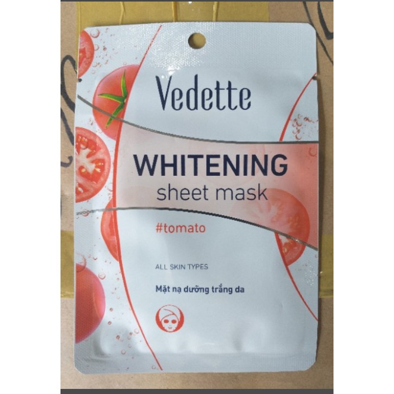 Mặt Nạ Giấy Trắng Da Cà Chua Vedette 22Ml