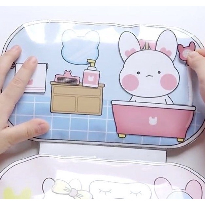squishy giấy biệt thự của thỏ con cực đáng yêu hot nhất