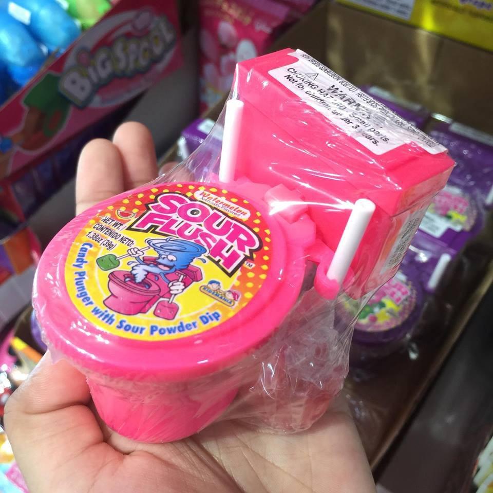 [HOT] KẸO MÚT BỒN CẦU SOUR FLUSH 39G - MỸ