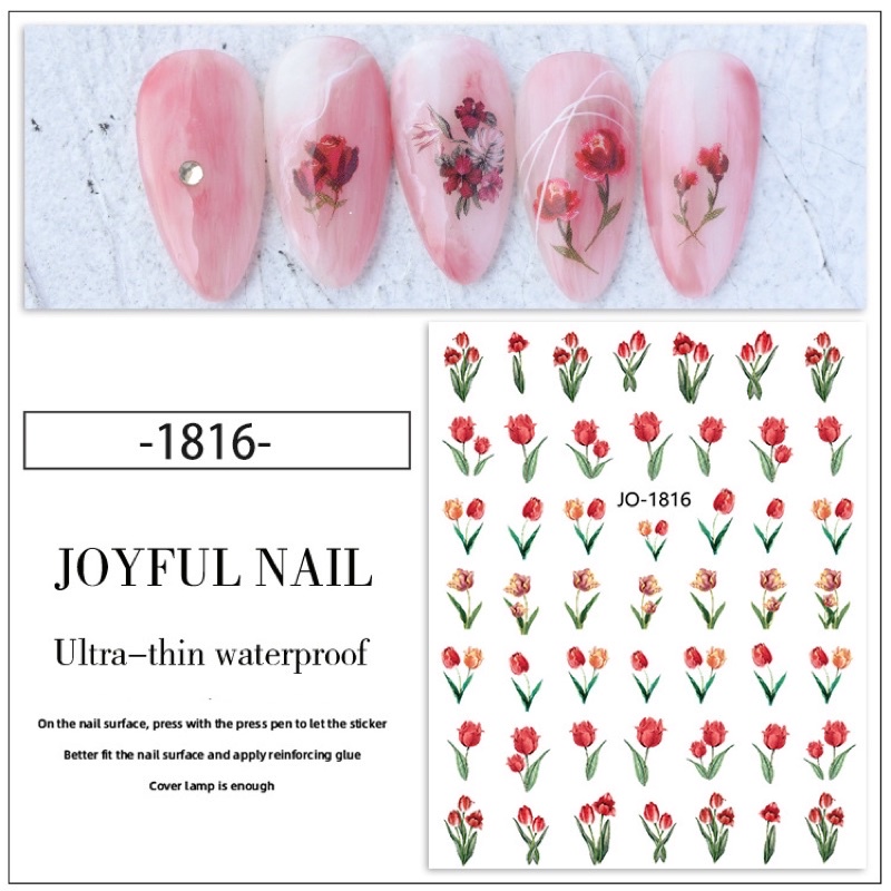 Sticker hoa mã jo 1815-1820