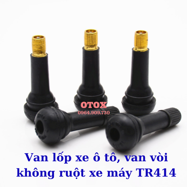 Van lốp xe ô tô, van vòi không ruột xe máy tr414 otox