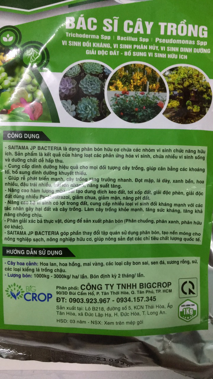 Phân Hữu Cơ Vi Sinh Saitama 1KG