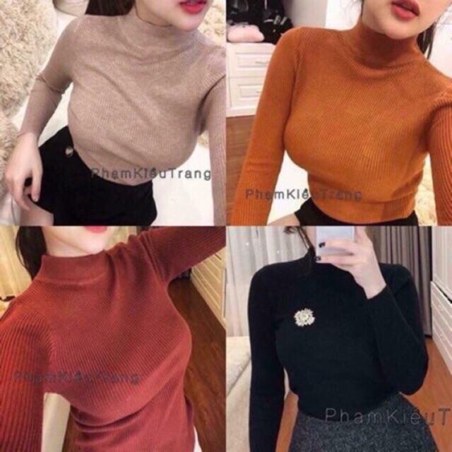[HCM]Áo Cổ Lọ Nữ PHONG CÁCH SANG TRỌNG