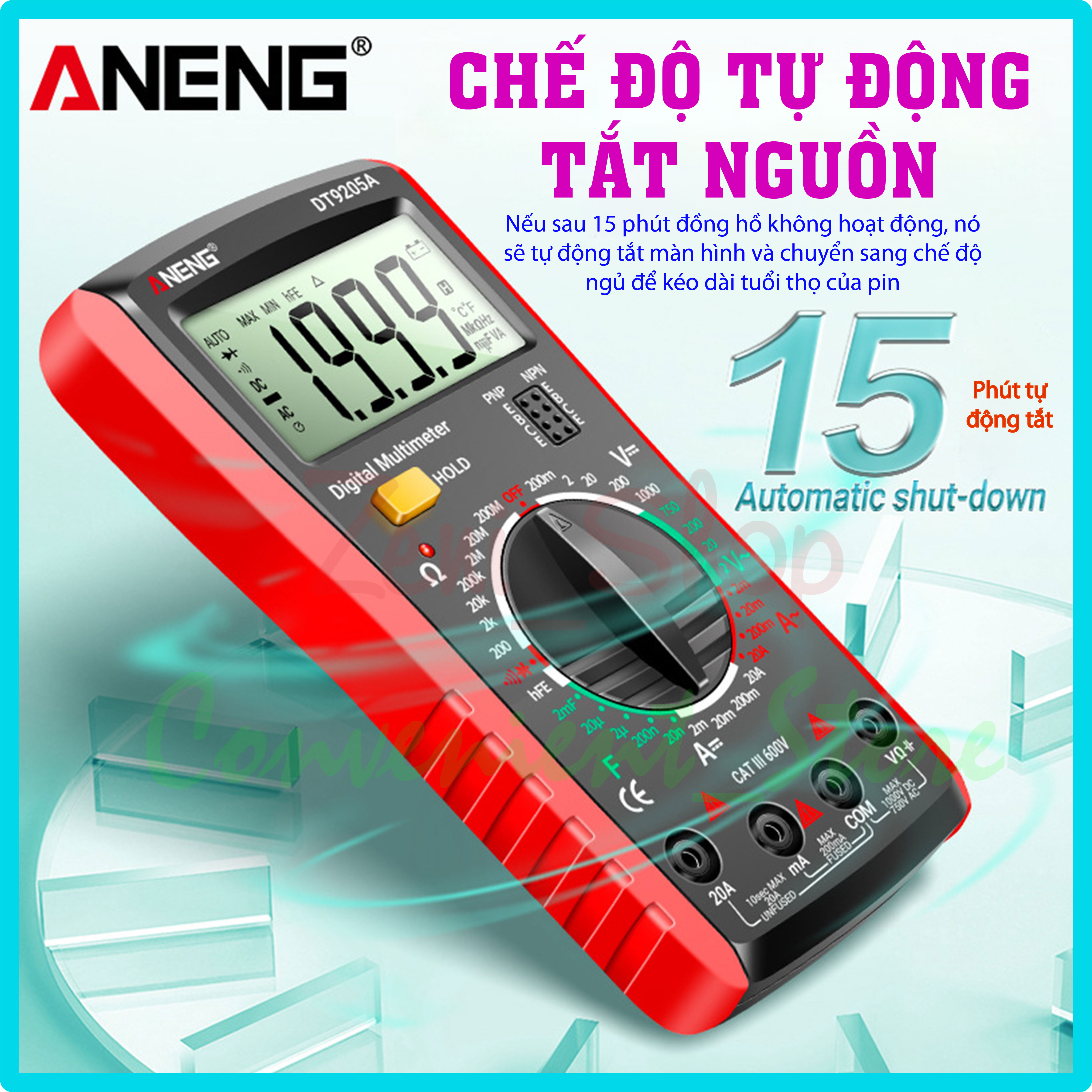 Đồng hồ vạn năng ANENG DT-9205A kỹ thuật số