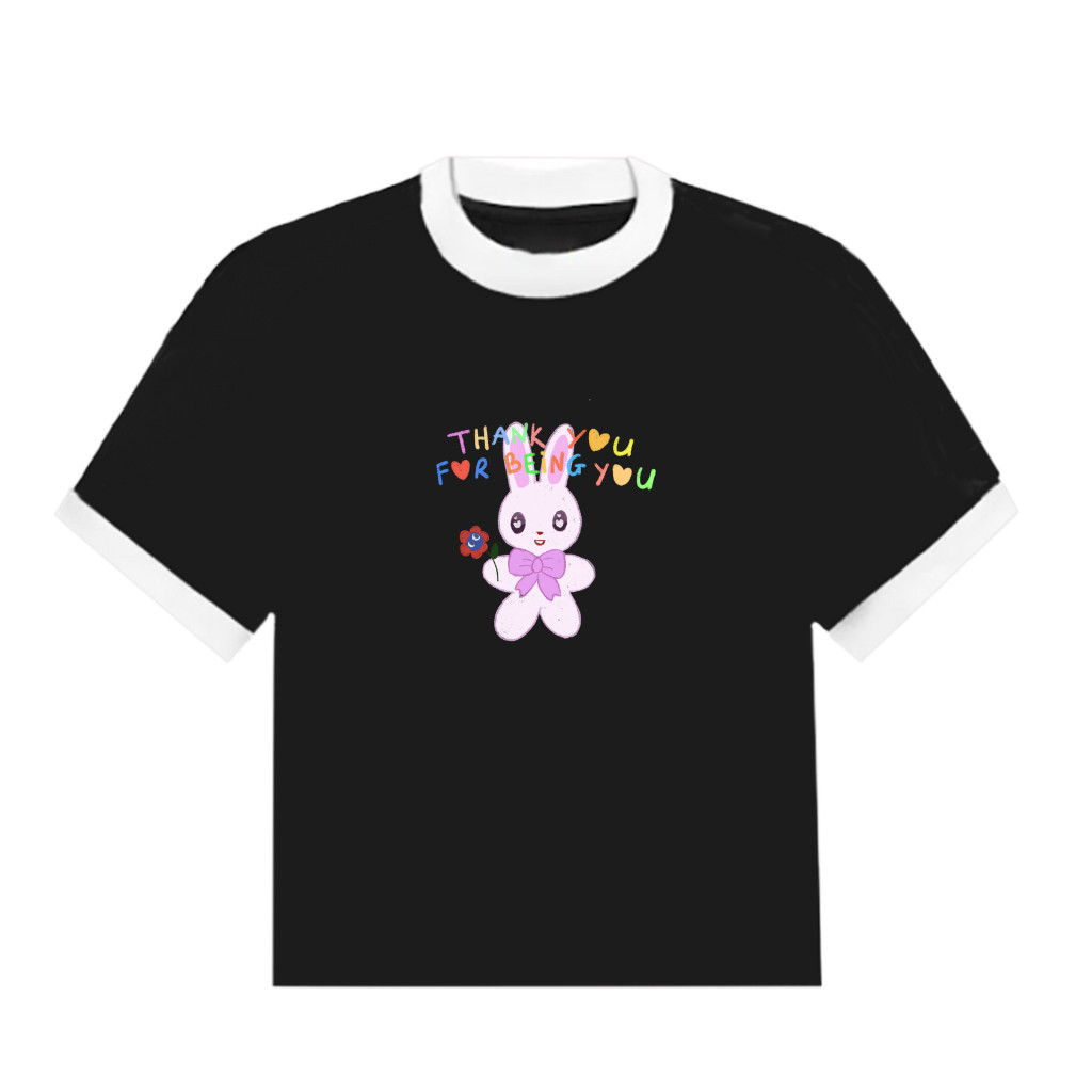 Áo thun Baby Tee RABBIT unisex phông Nam Nữ Local Brand Chính Hãng Local Brand Midori M Studio