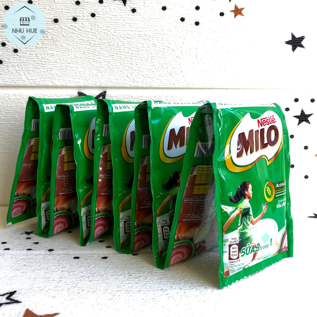[sẵn Hàng] - MILO dây 10 gói*22gr date mơi 2021