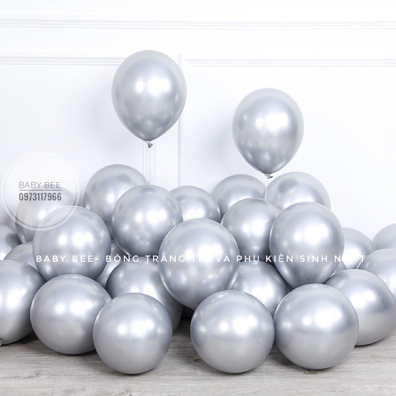 Set 30/50 Bóng Chrome Siêu Nhũ Size 10Inch