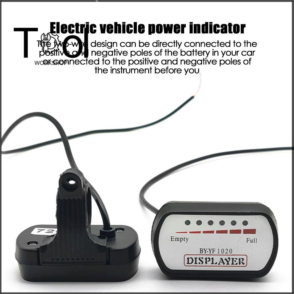Universal Scooter E-Bike Voltmeter Power Display Battery Capacity Indicator Meter Tester Electrical Motorcycles Accessories