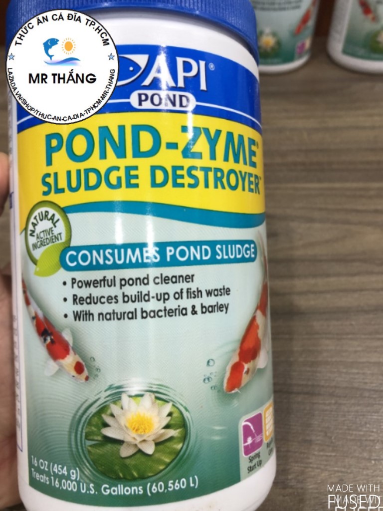 API Pond ZyME (100garm/hộp 272gram/454gram) - Vi s.inh phân giải mùn bã hữu cơ ao, hồ cá