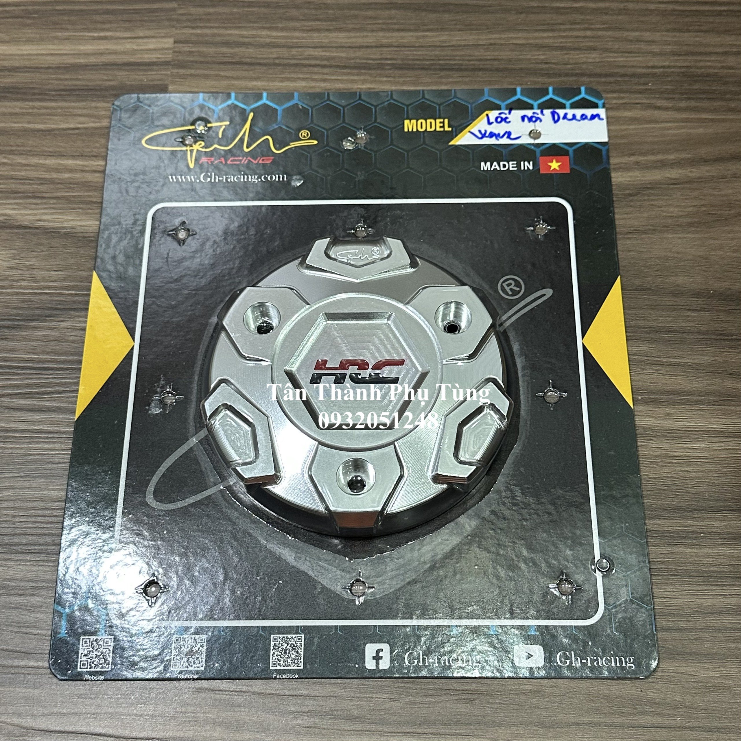 Nắp nồi nhôm CNC GH Racing: Wave, Dream, Future