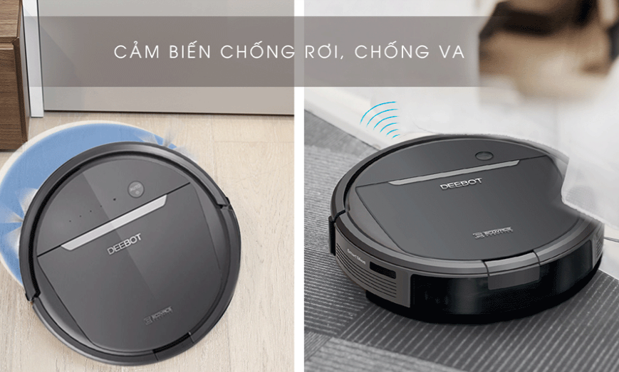 Robot Hút bụi lau nhà thông minh Ecovacs Deebot DD35 ( Tặng Remote điều khiển ngoài)