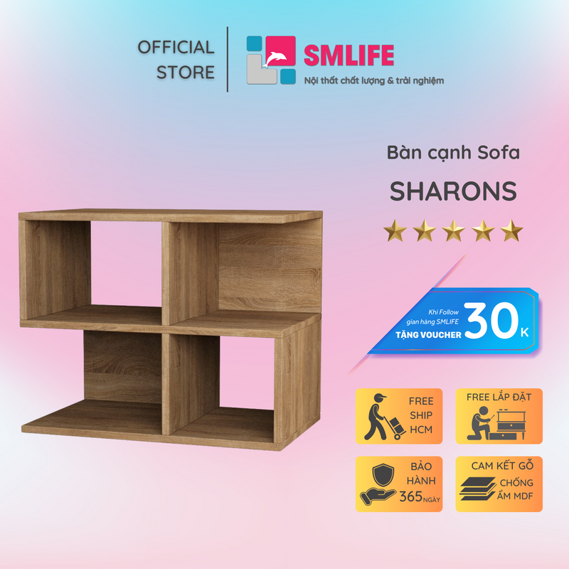 Bàn cạnh sofa smlife sharons