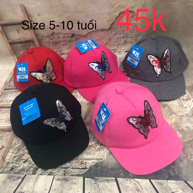 Nón bé gái kết cườm 5 -10 tuổi