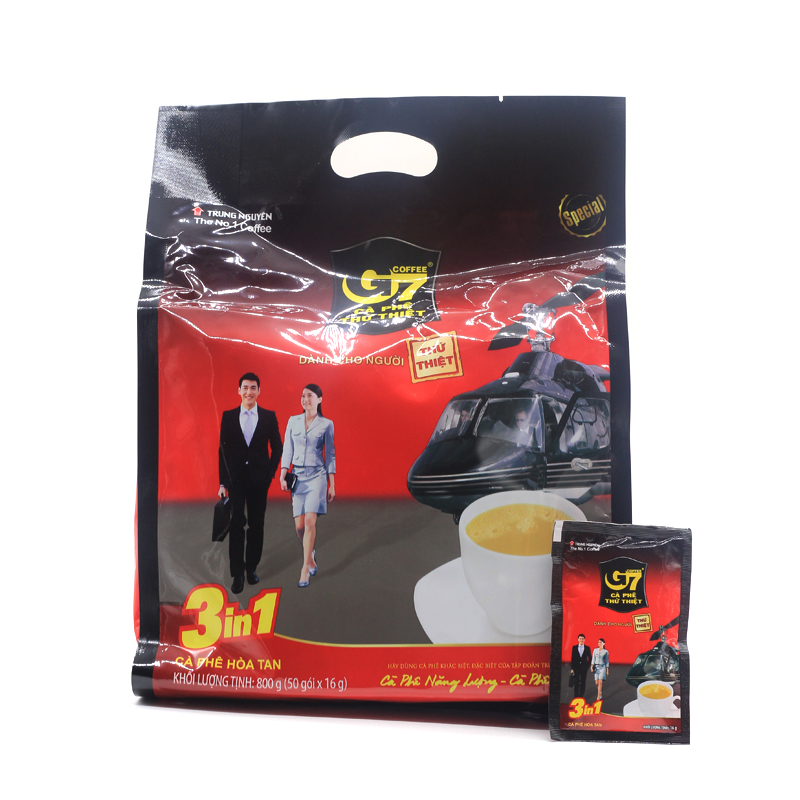 CÀ PHÊ HÒA TAN SỮA 3IN1 G7 BỊCH (50 GÓIx16G)
