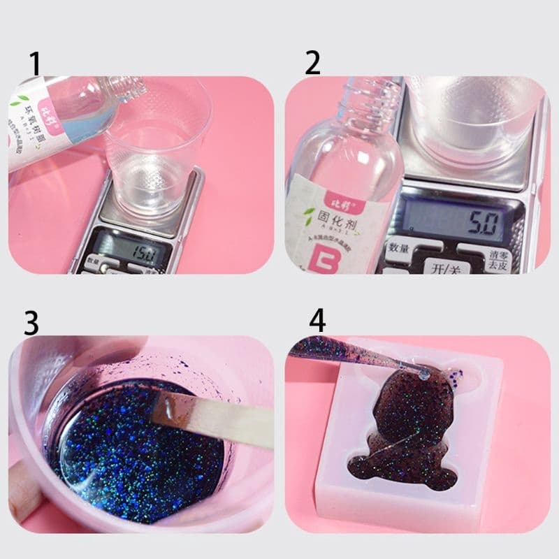 [HCM]Bộ keo Epoxy Resin làm trang sức mini.
