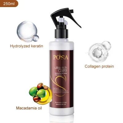 Xịt dưỡng tóc phục hồi Posa Volume Nourish Spray 250ml