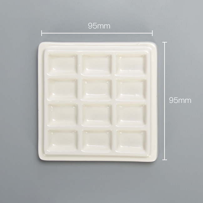 Palette sứ pha màu schmincke (12 ô)
