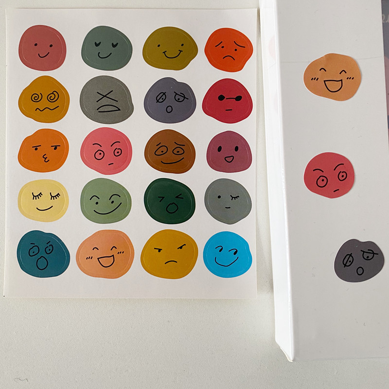 [HCM][Có sẵn] Hình dán emotion màu sắc dễ thương