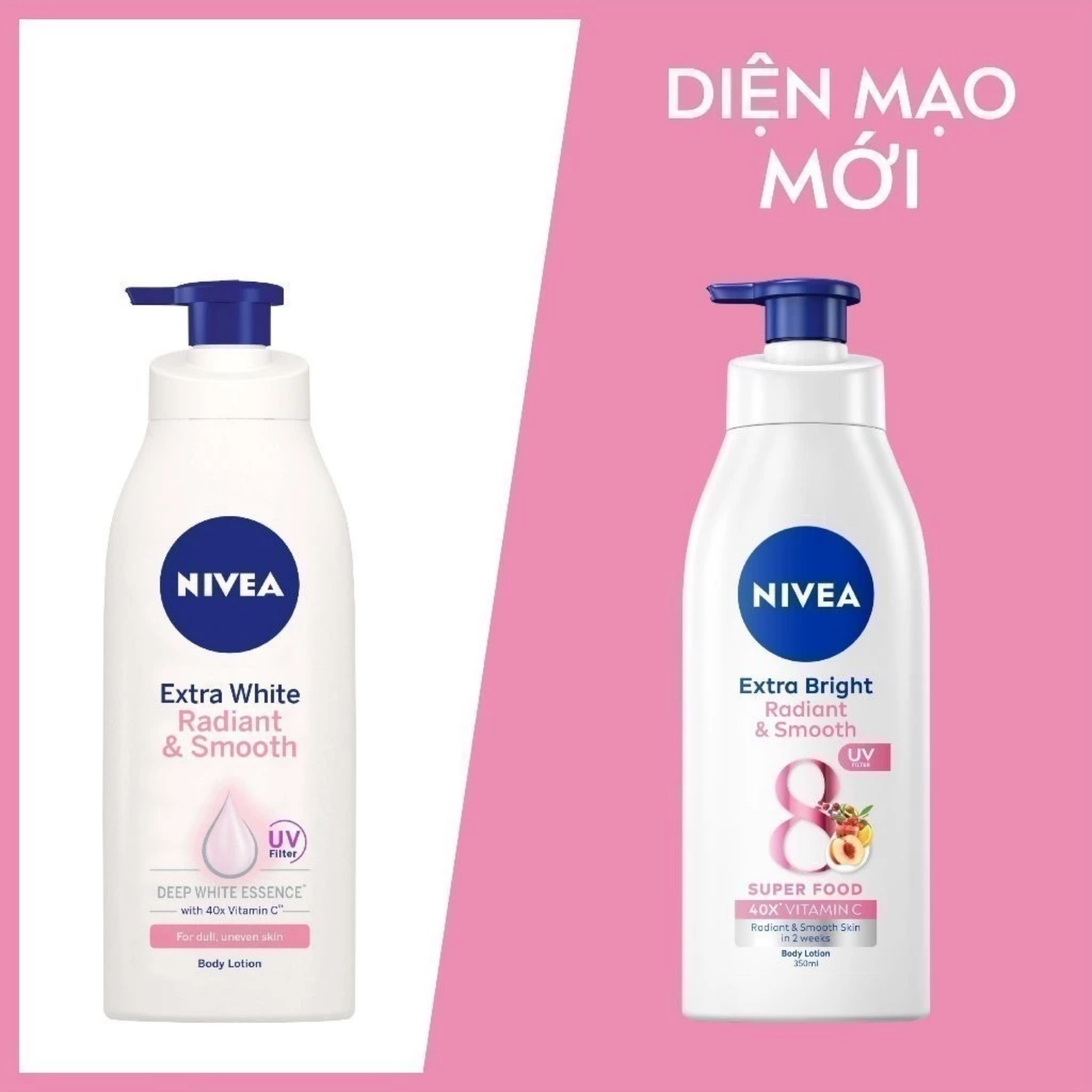DƯỠNG BODY NIVEA EXTRA BRIGHT RADIANT & SMOOTH SUPER 350ML
