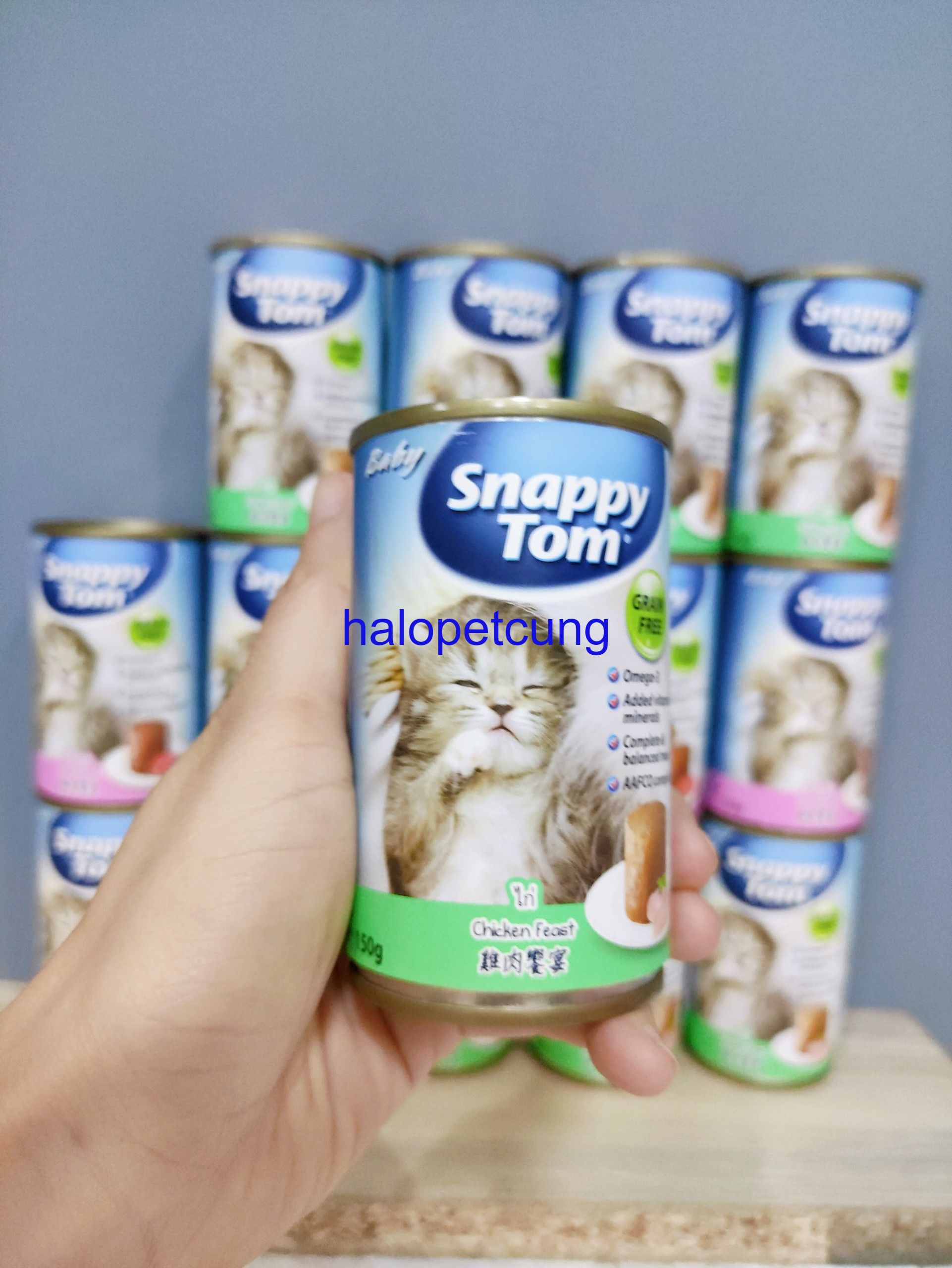 Pate Lon Baby Snappy Tom Cho Mèo Con, Lon 150g