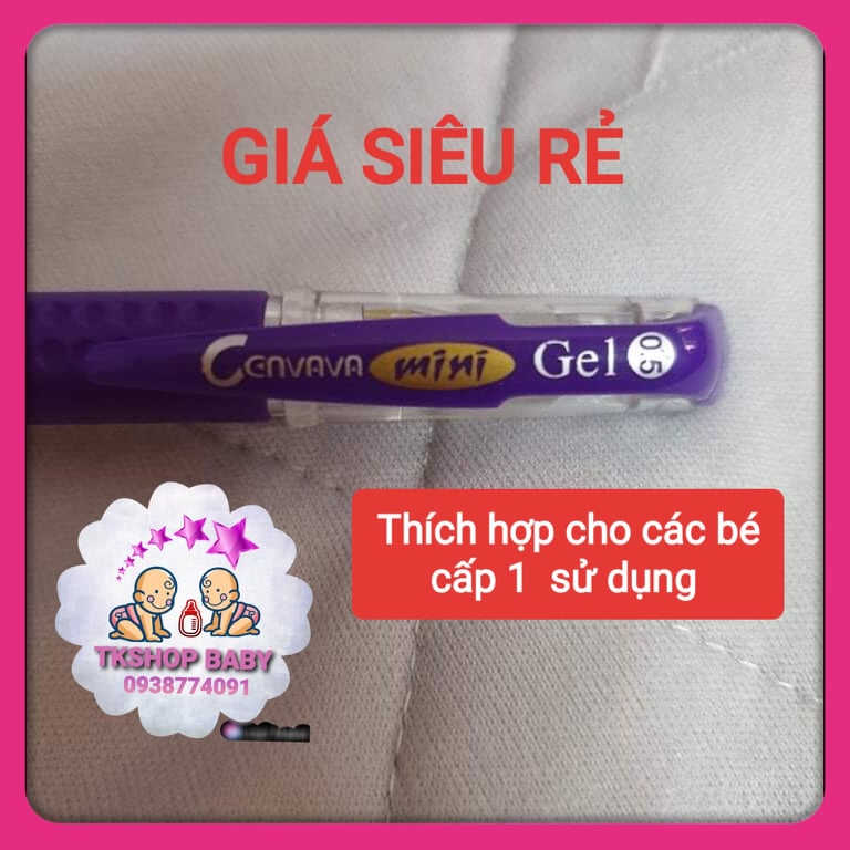 **COMBO 5 CÂY BÚT GEL MỰC NƯỚC MÀU TÍM DÀNH CHO HỌC SINH CẤP 1