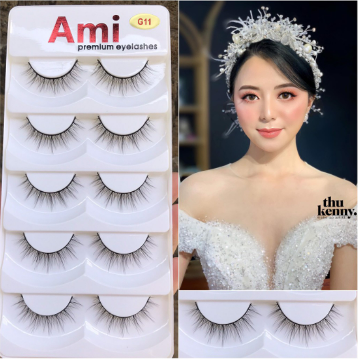 Lông Mi Giả Chồn Tự Nhiên Cao Cấp Ami 5 Cặp