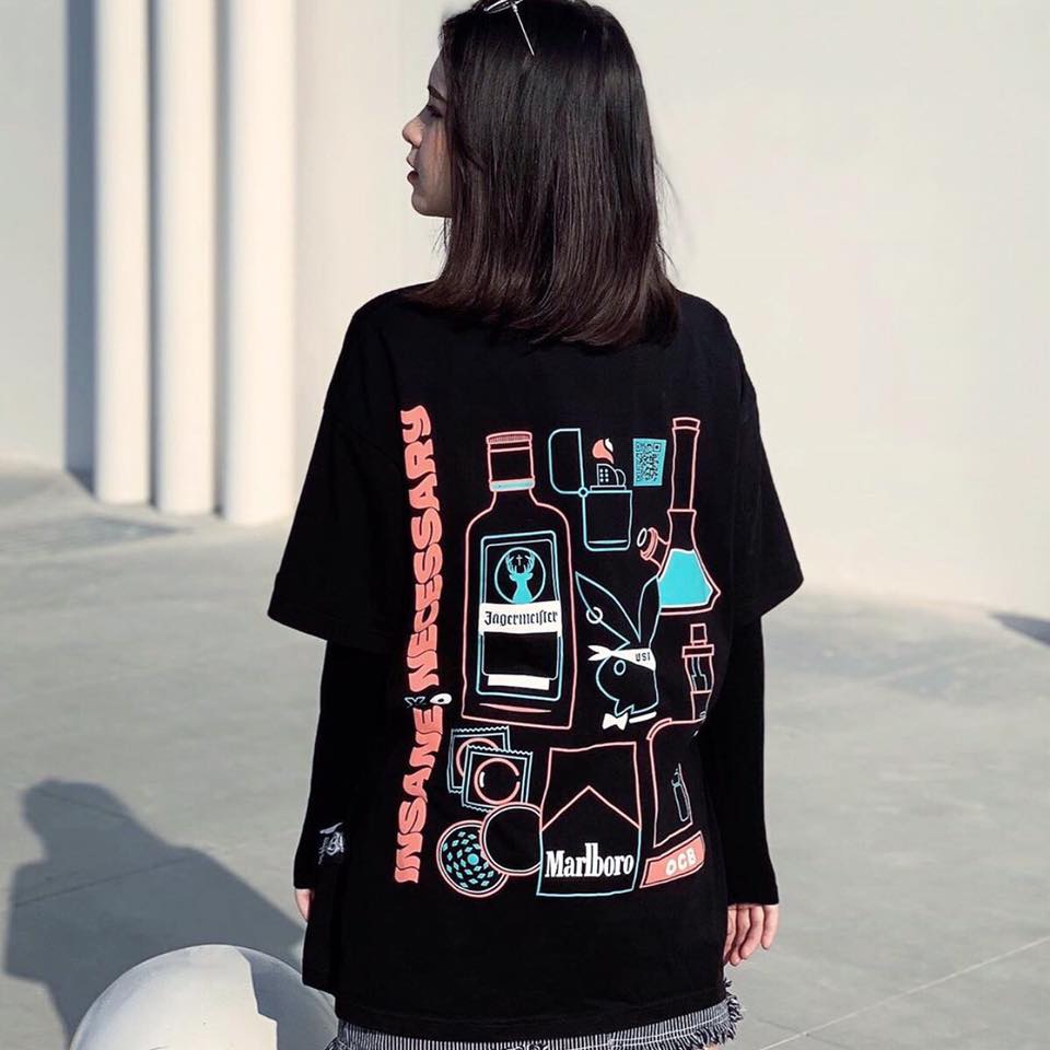 [HCM]Áo thun Insane x Necessary Unisex (Đen)