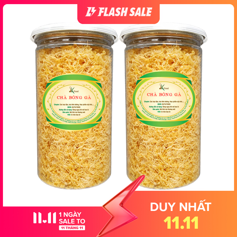 [Combo 2 Hũ ] Tổng 500g Chà Bông Gà Thơm Ngon Chất Lượng Hiệu SK FOOD -Món ăn bổ dưỡng cho gia đình Việt