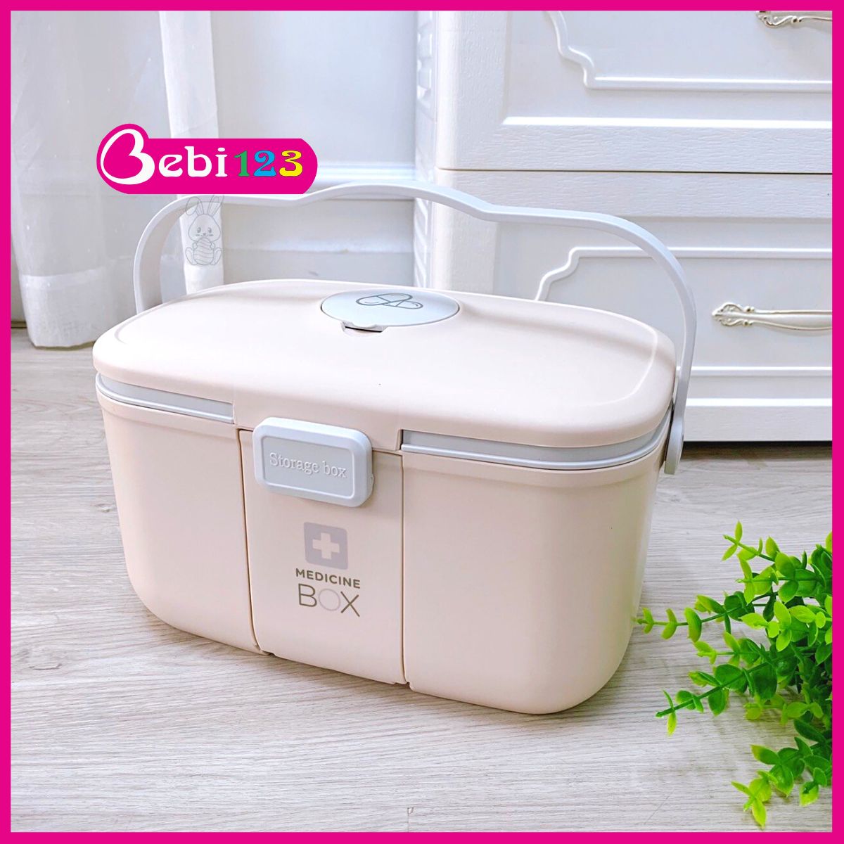 Hộp đựng thuốc Honper, đựng đồ dùng y tế, gạc rơ lưỡi, vật dụng cho bé và gia đình