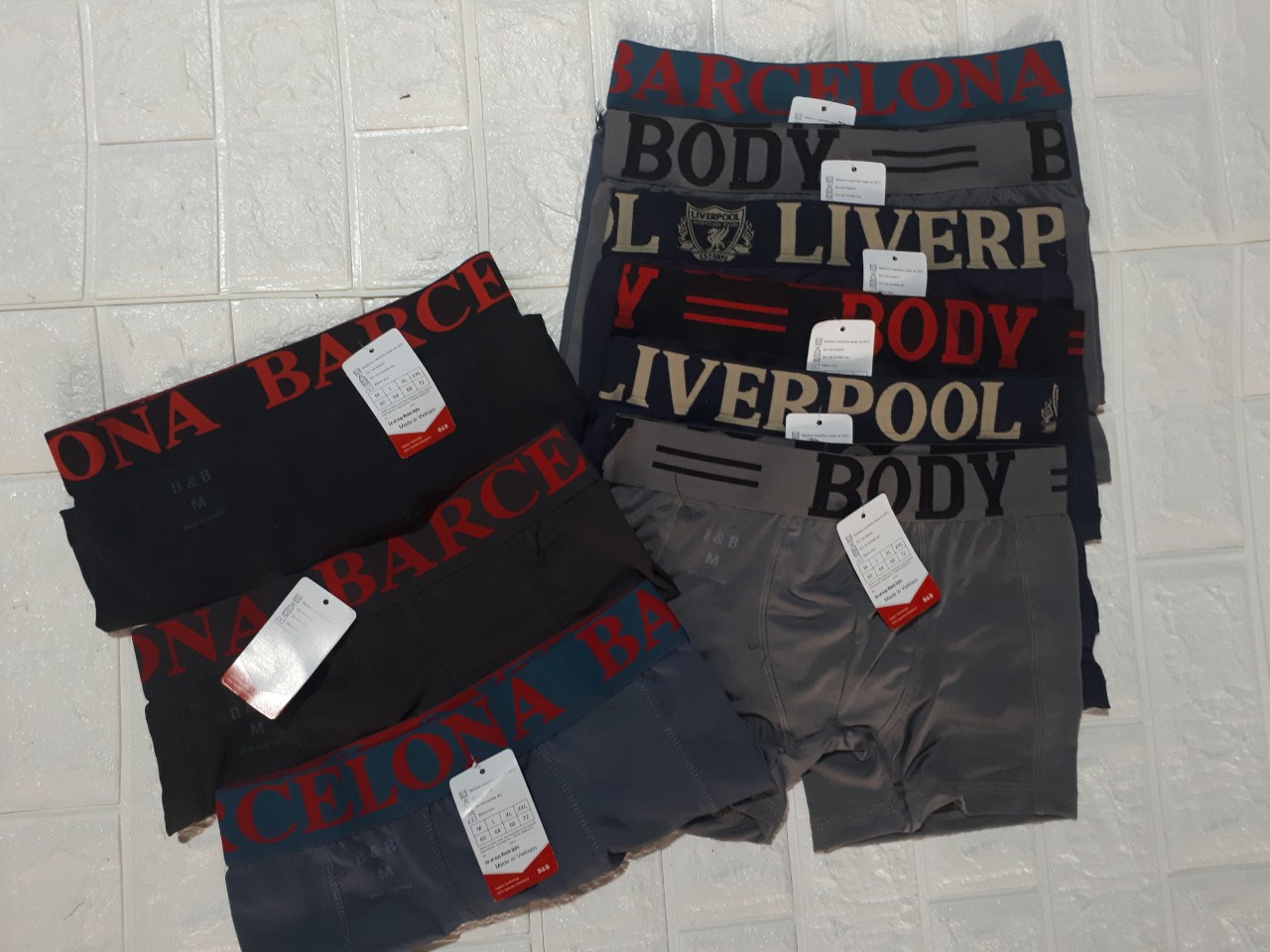 SET 5 QUẦN SỊP ĐÙI NAM THUN LANH SIZE M ĐẾN 3XL