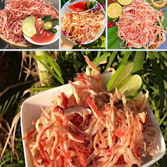 300gr Mực Xé Sợi Hấp Nước cốt dừa siêu ngon