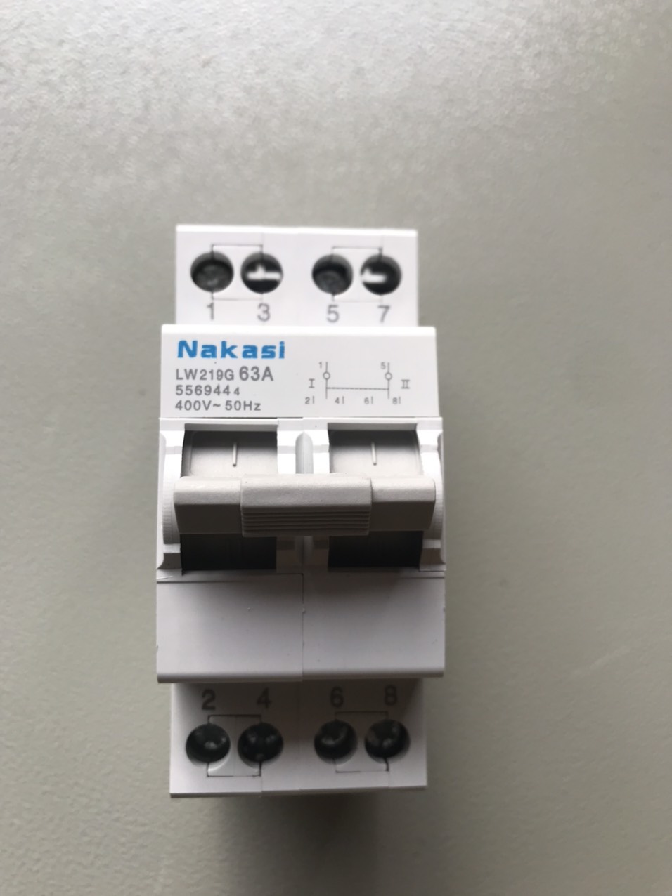 Aptomat đảo chiều của hãng NAKASI 2P 63A