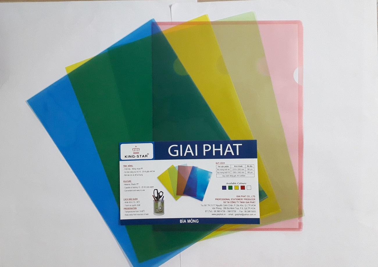 Combo 10 cái Bìa  Lá Màu Khổ A4  ( 22  x 31 cm)