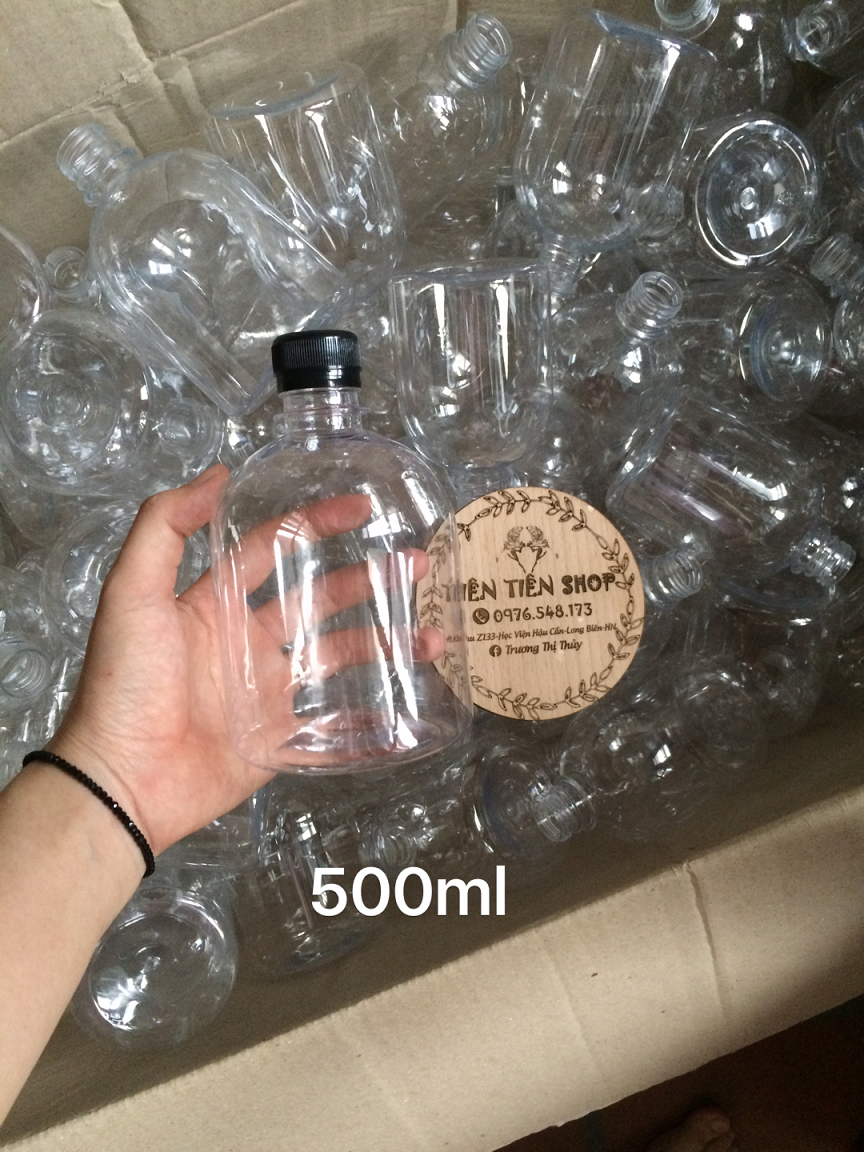 Chai nhựa 500ml đựng trà sữa