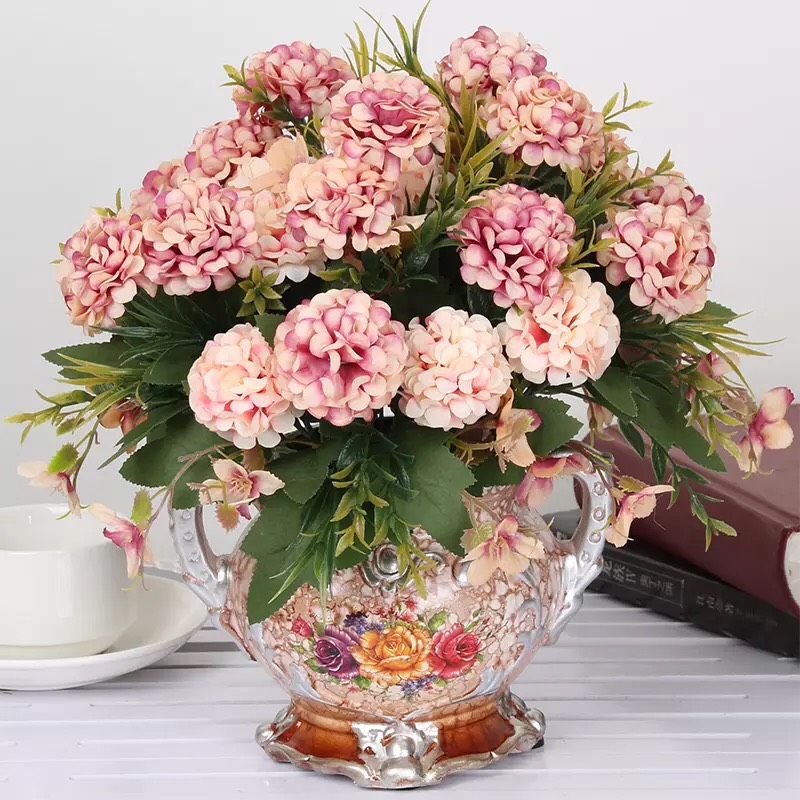 Bình hoa cao cấp, Bình hoa decor cắm nhiều mẫu hoa phong cách Châu Âu sang trọng
