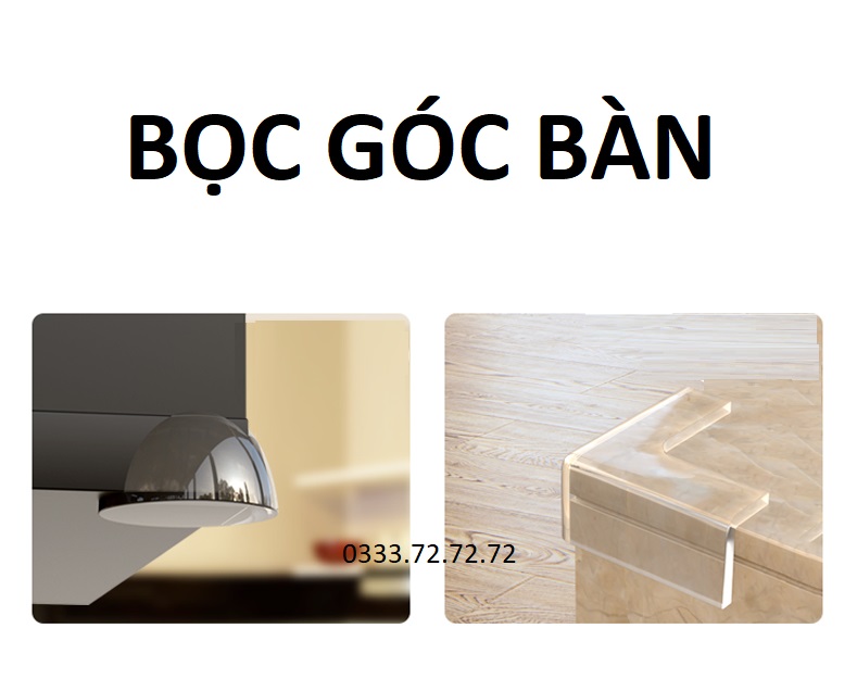 Bịt góc bàn, bịt cạnh silicon bàn an toàn cho bé