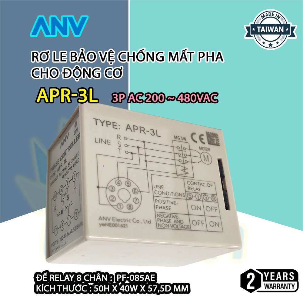 Rơ le bảo vệ chống mất pha cho động cơ