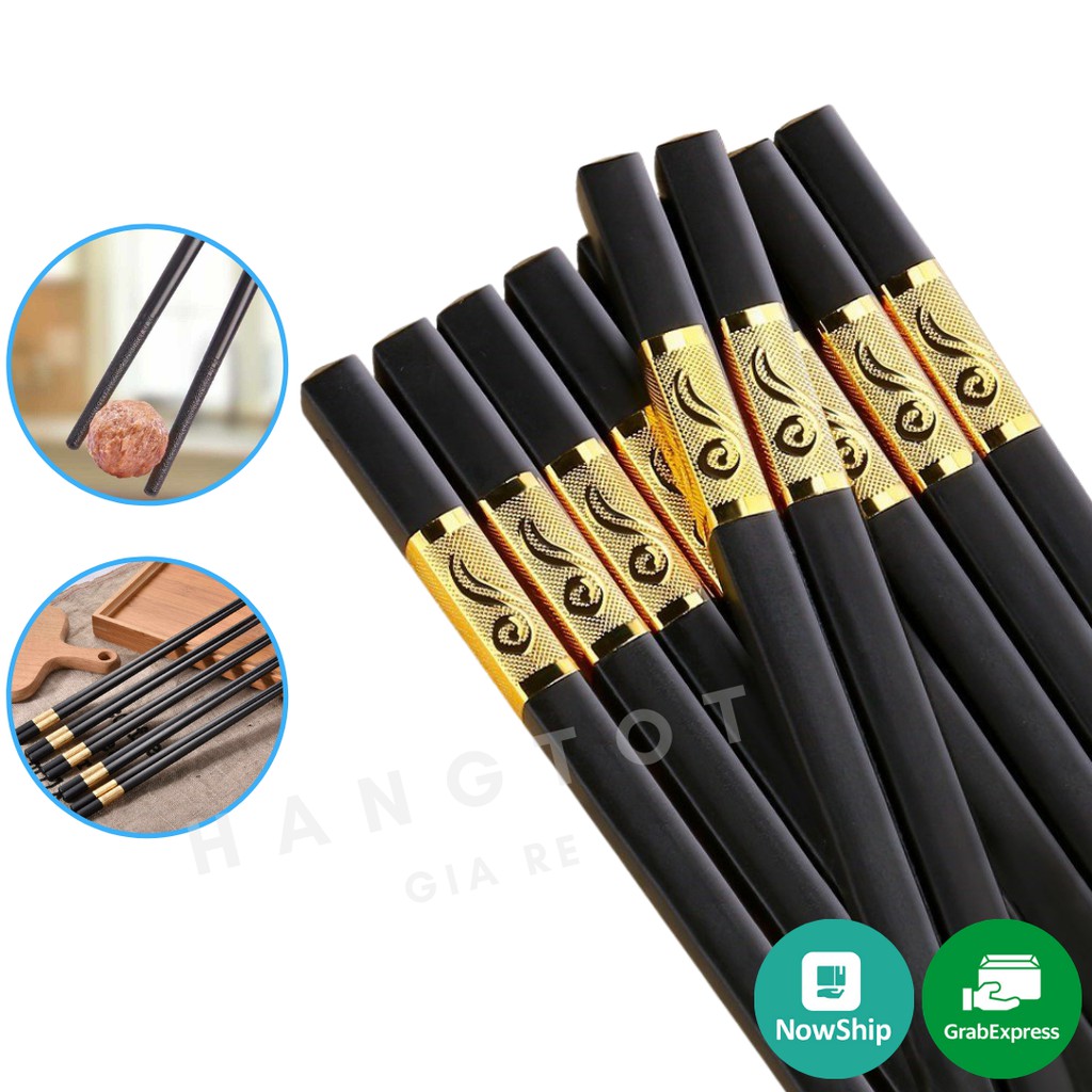 [A]Combo 50 đôi đũa mạ vàng Hàn Quốc . Loại 1