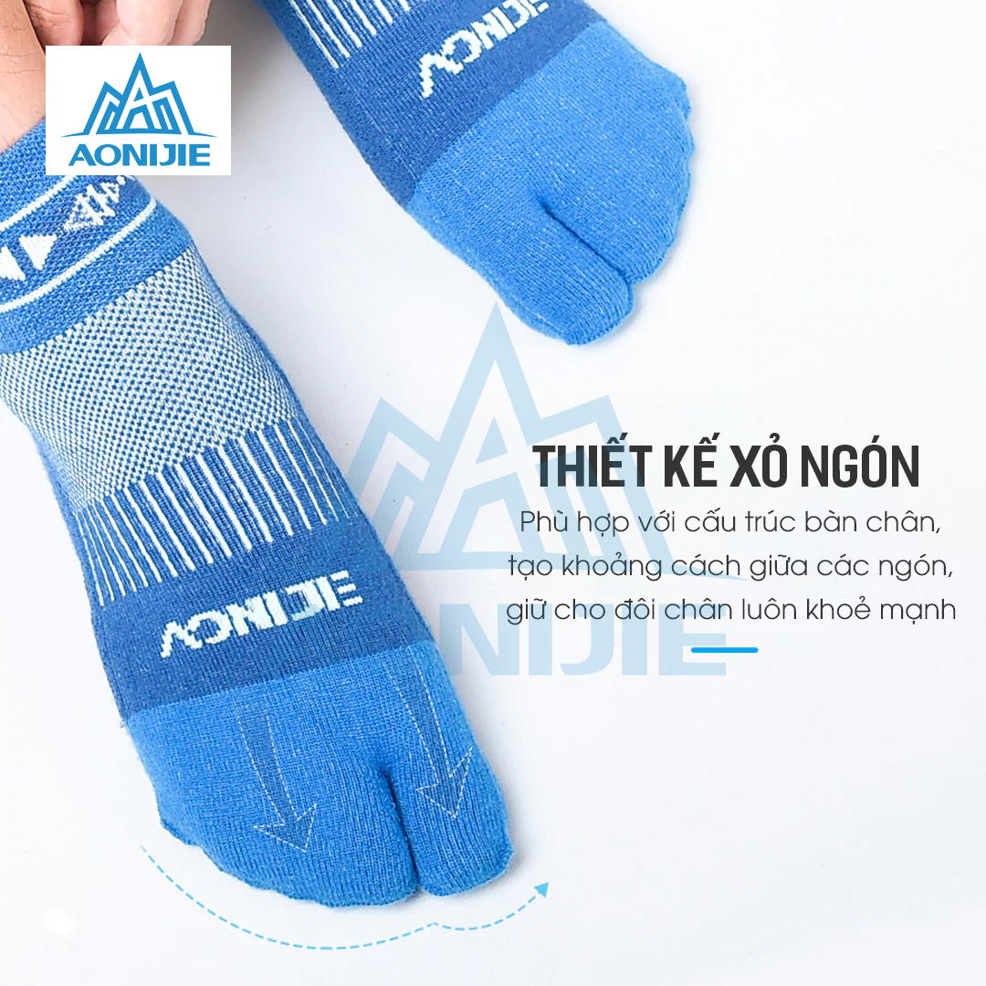 Combo 2 Đôi Tất Thể Thao Xỏ 2 Ngón E4805