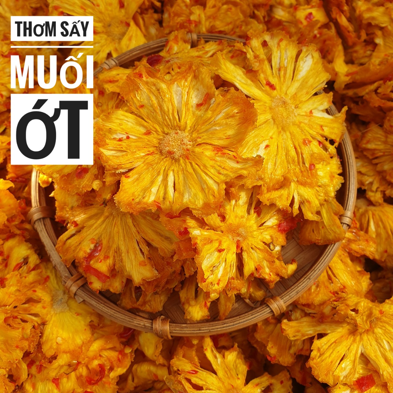 Thơm Sấy Muối Ớt Lon 500Gr