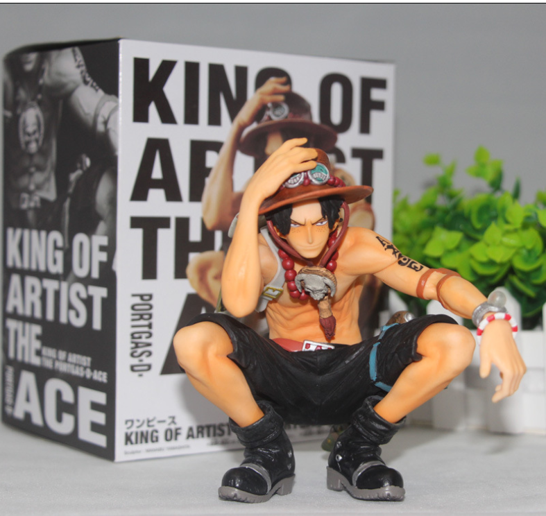 Mô hình one piece - mô hình ace ngồi 13cm ac03