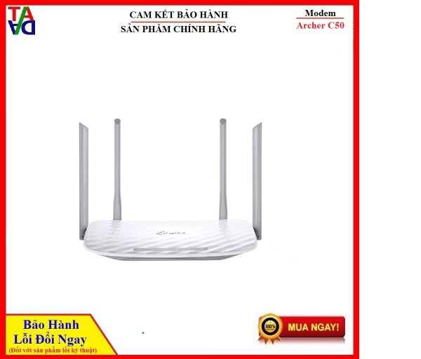 Bảng giá Router Wifi Băng Tần Kép AC1200 TP-Link Archer C50 - Hàng chính hãng - Bảo hành 24 tháng Phong Vũ