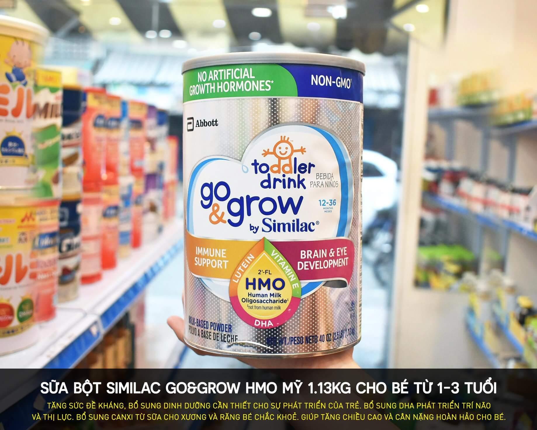 SỮA BỘT MỸ SIMILAC GO&GROW TODDLER DRINK 1.13KG
