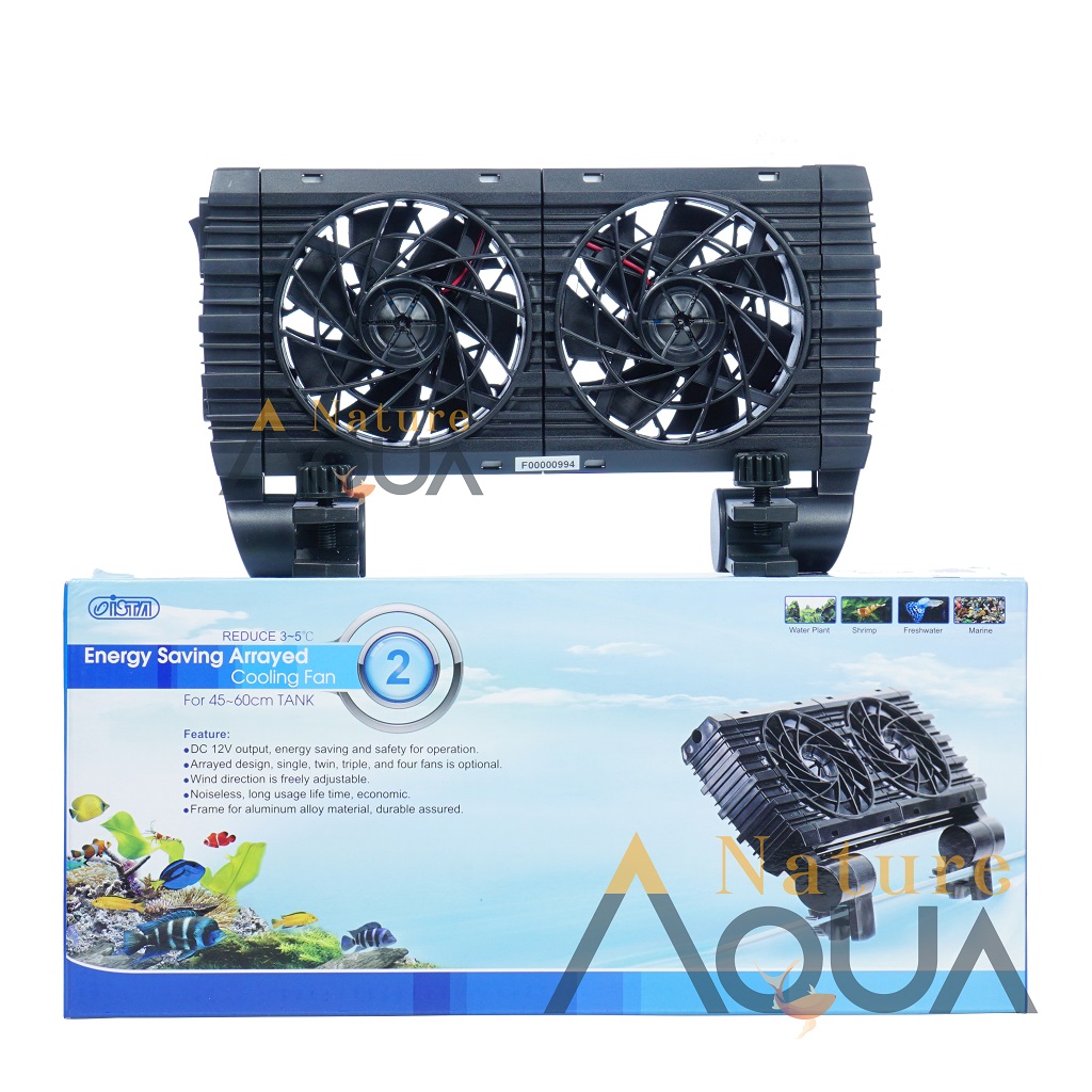 ISTA ENERGY SAVING ARRAYED COOLING 2 FAN - QUẠT MÁT NƯỚC HỒ CÁ 2 FAN