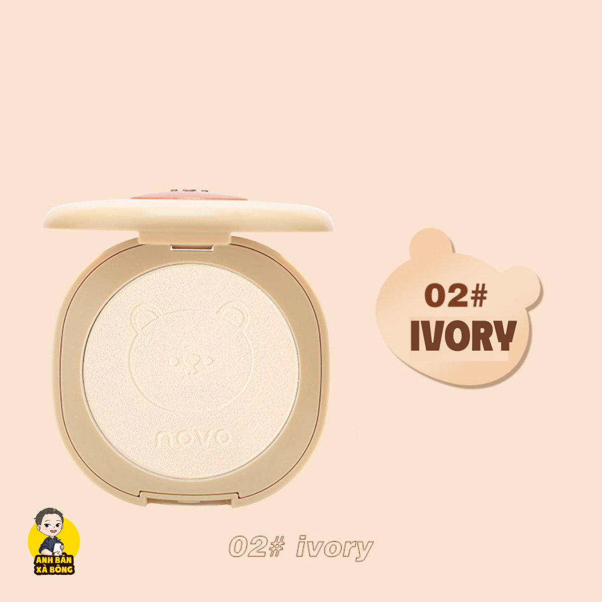 Phấn Phủ Gấu NOVO Bear Makeup Pressed Powder 5679