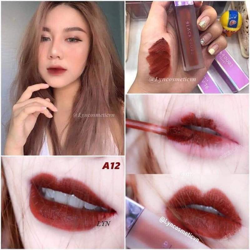 SON BLACK ROUGE A12 - ĐỎ NÂU GẠCH